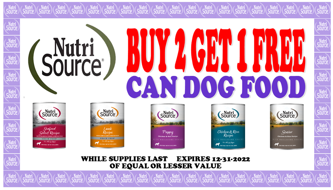 nutrisource can dog food sale coupon