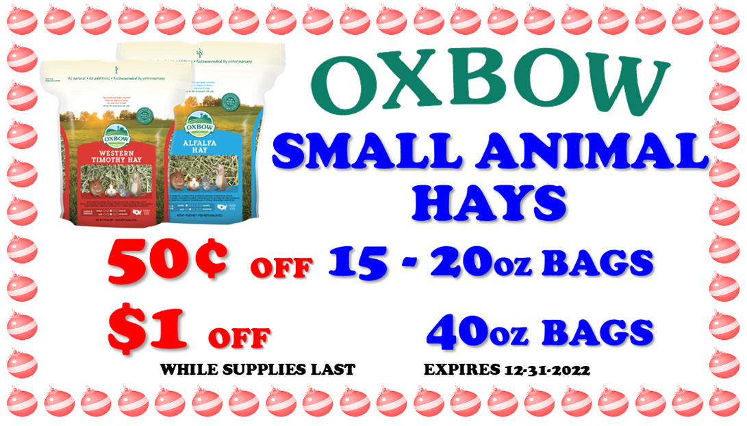 oxbow hays small animal sale coupon